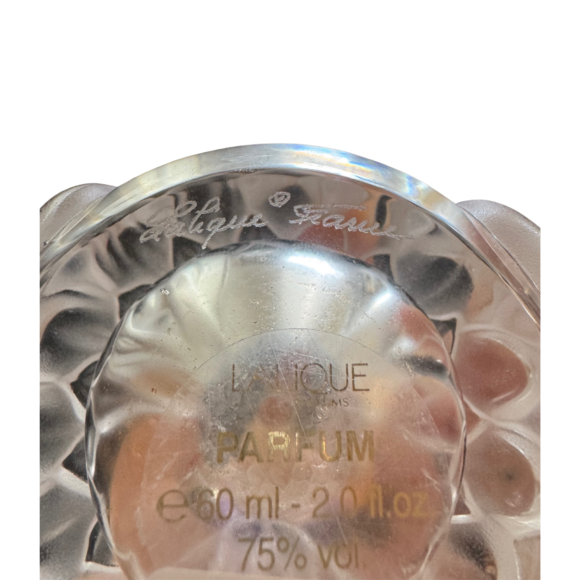 Lalique Butterfly Crystal Perfume Bottle – Vintage French Art Glass Collectible